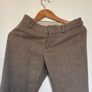 Banana Republic Brown Herringbone Boot Cut Pants